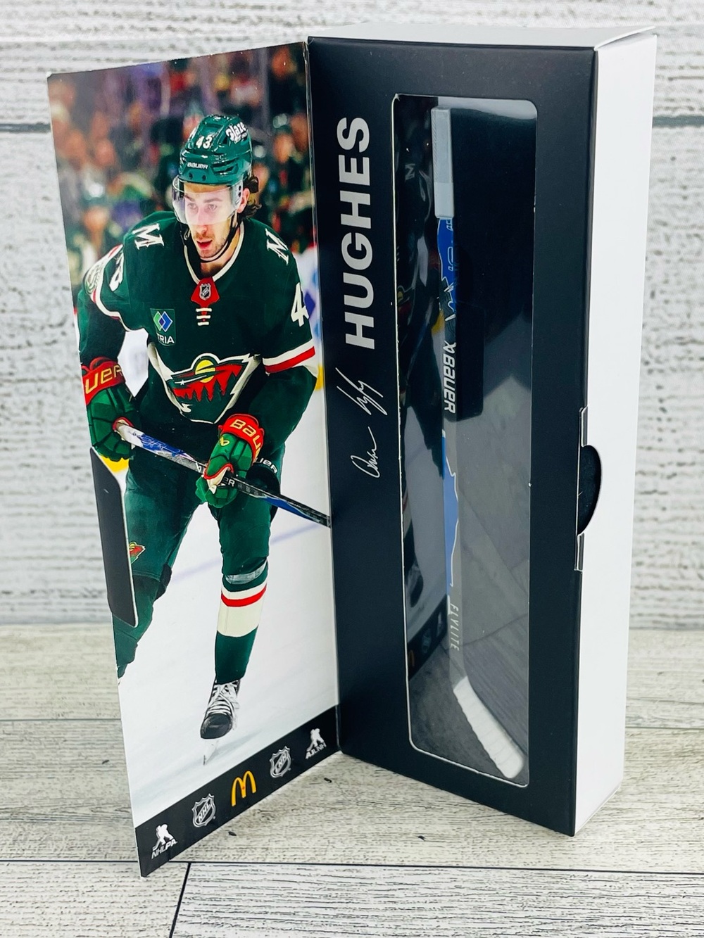 McDonald's 25-26 NHL Star Sticks Quinn Hughes Minnesota Wild - NEW